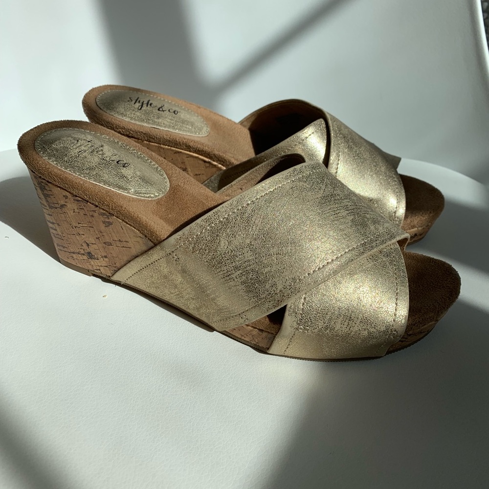 Style & Co Womens Julie Ope. Toe Casual Platform